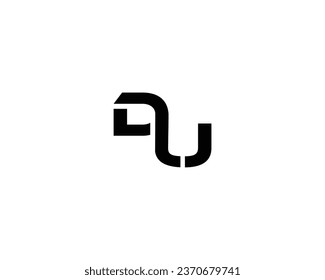 DU Letter Logo Design Element