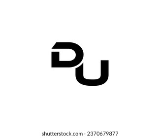 DU Letter Logo Design Element