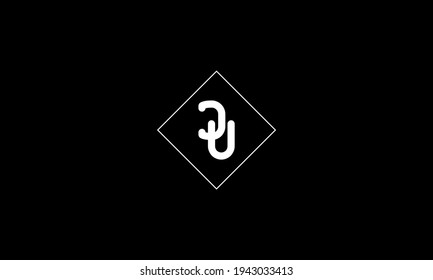 DU Letter Logo Design With Simple style