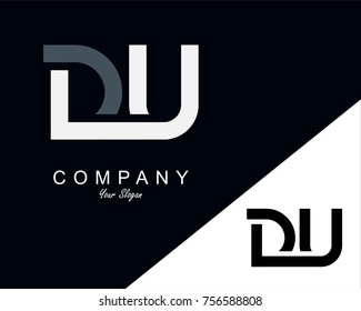 DU Letter Logo Design Template