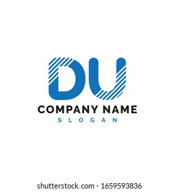 DU Letter Logo Design. DU letter logo Vector Illustration - Vector