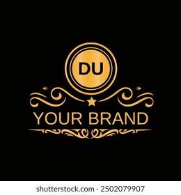 DU letter logo design vector template for corporate business