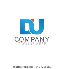 DU letter logo minimal design Free vector