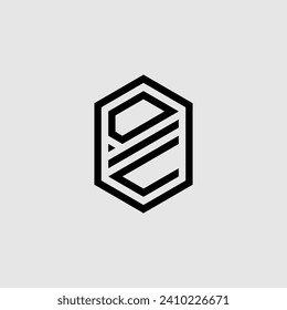 DU line geometric monogram with high quality professional design that will print well