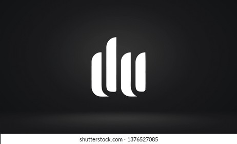 DU logo design template vector letter