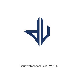 DU logo design vector template