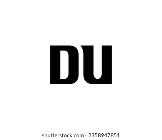 DU logo design vector template