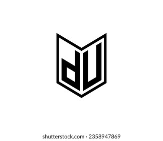 DU logo design vector template