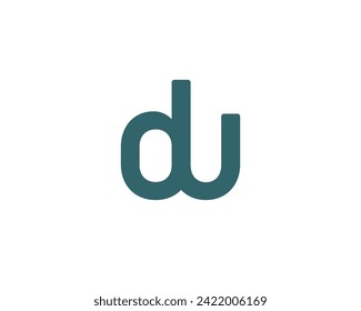 DU logo design vector template