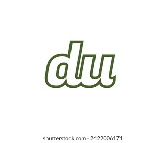 DU logo design vector template