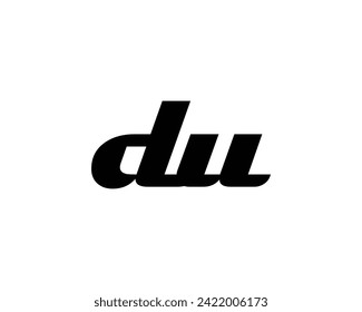 DU logo design vector template