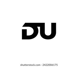 DU logo design vector template