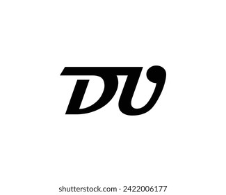 DU logo design vector template