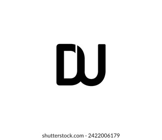 DU logo design vector template