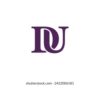 DU logo design vector template