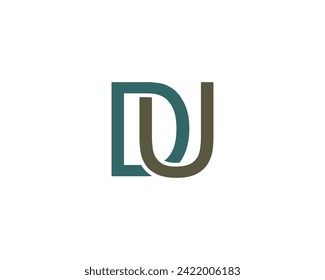 DU logo design vector template