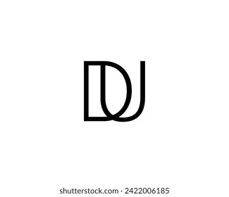 DU logo design vector template