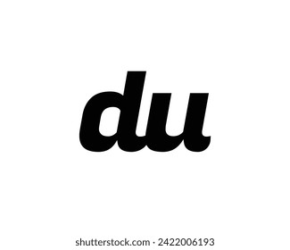 DU logo design vector template