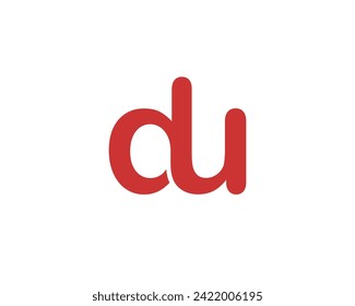 DU logo design vector template