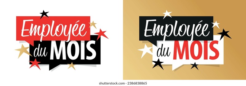 Employée du mois, Employee of the month in French