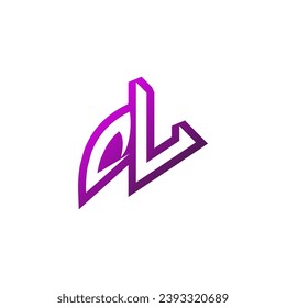 DU Premium emblem logo initial esport and gaming design concept