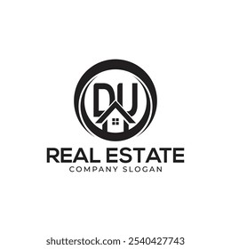 DU Real Estate Logo template