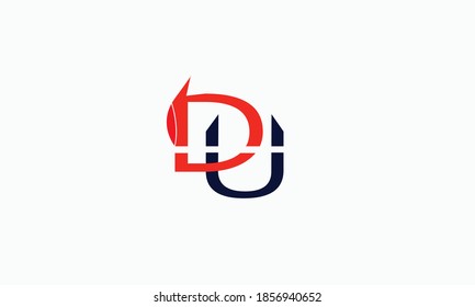 DU with red and black color for any logo and vector file