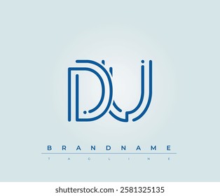 DU Technology Letter Logo Template. This tech letter logo is a graphic mark that uses letters to represent a technology company.