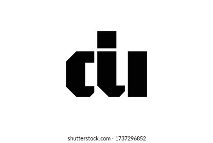 du or ud Letter Initial Logo Design, Vector Template