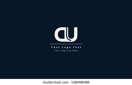 DU or UD letter logo. Unique attractive creative modern initial DU UD D U initial based letter icon logo