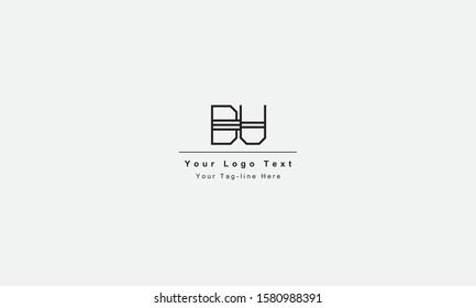 DU or UD letter logo. Unique attractive creative modern initial DU UD D U initial based letter icon logo