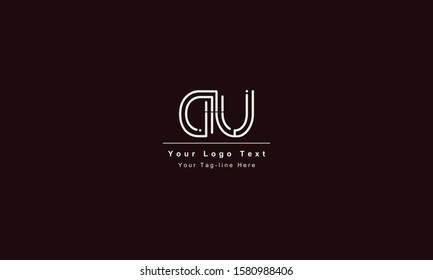 DU or UD letter logo. Unique attractive creative modern initial DU UD D U initial based letter icon logo
