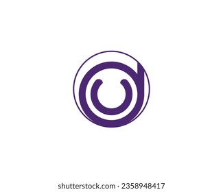 DU UD logo design vector template