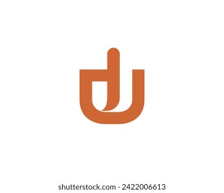 DU UD Logo design vector template