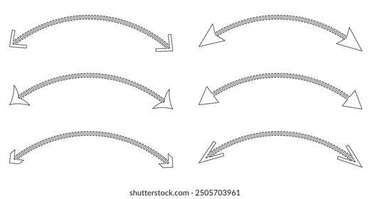 Dual Arrow icon set . double side Black Arrow icon set on isolated background. Eps 10.