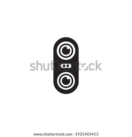 dual camera icon symbol sign vector