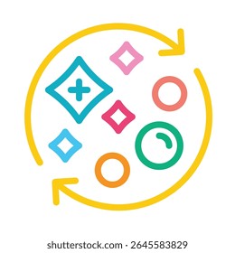 Dual Cleaning Icon Vector Illustration. Flat Icon Symbol.