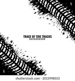 dual corner tire track frame background design
