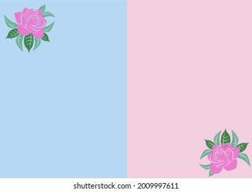 Dual flat soft color vector template