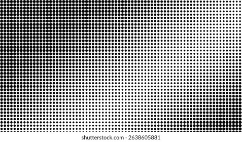 Dual Gradient Halftone Dots Pattern
