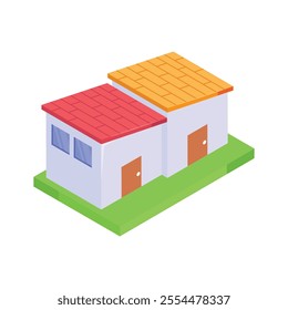 A dual housing unit representing shared residential property