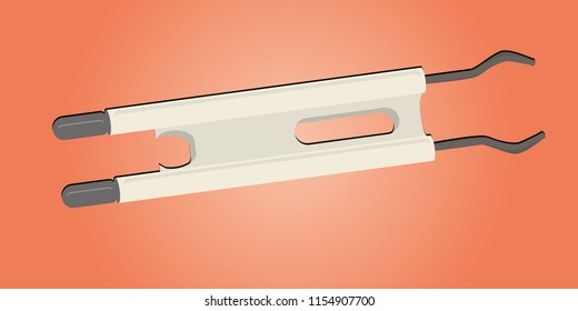 Electrodo de encendido doble para calefacción