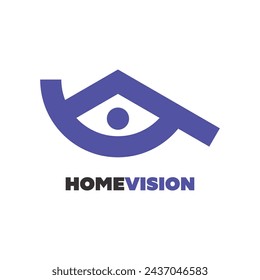 Doble significado del ojo y el techo del logotipo de la casa.
El logotipo es adecuado para cualquier cosa relacionada con la visión, visuales, observación, escenografía, y relacionados con la vivienda, arquitectos, diseño de interiores, etc