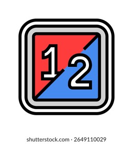 dual mode color icon vector. dual mode sign. isolated symbol illustration