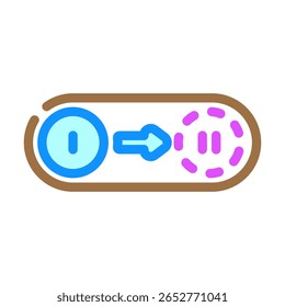 dual mode color icon vector. dual mode sign. isolated symbol illustration