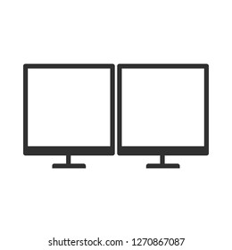 Dual Screen Monitor Icon