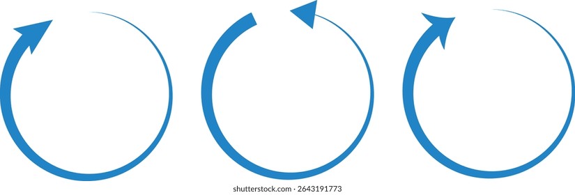 Dual semi circle arrow set.Replaceable design,Two side arrow icon symbol, app and logo design, red blue arrow icon,vector illustration,
