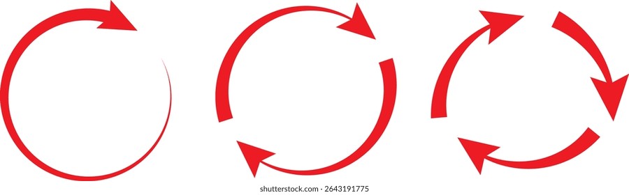 Dual semi circle arrow set.Replaceable design,Two side arrow icon symbol, app and logo design, red blue arrow icon,vector illustration,
