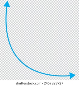 Dual semi circle arrow. Vector illustration. Long arrow vector icon. Black horizontal double arrow. Vector 10 Eps.