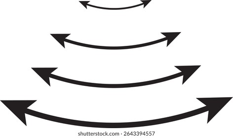 Dual sided arrow Vector in red color, red, stock pointer, direction, app and logo design, blue arrow icon, Two side arrow icon vector on white background,

